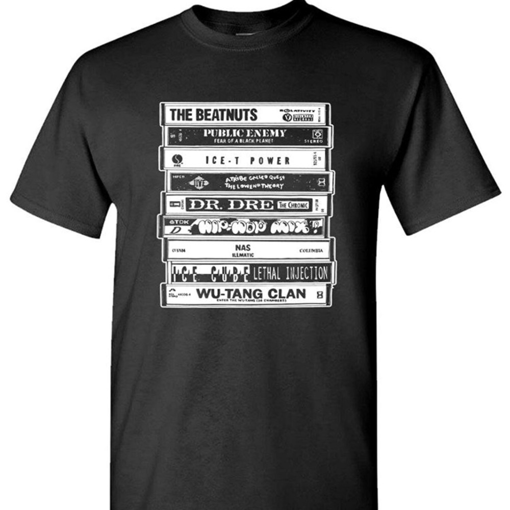 🎵 Hip Hop Cassette MENS Short sleeve T-SHIRT NWT - Picture 2 of 3